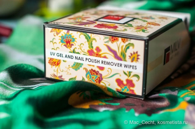 Uv gel and nail polish remover wiper Салфетки для снятия гель-лака, лака Milv