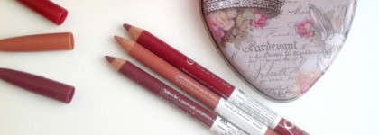 Обзор популярных карандашей для губ от Essence из нового выпуска. Оттенки 05 Soft Berry, 08 Red Blush и 11 In The Nude