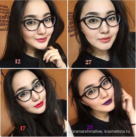 Долгожданное знакомство с Golden Rose Velvet Matte № 12, 17, 27 и 28