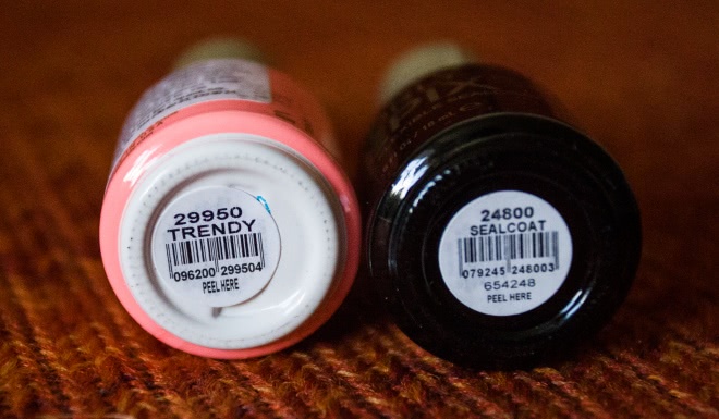 Orly Epix Flexible Color, лак в оттенке Trendy и закрепитель