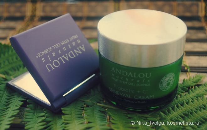 Крем для лица Andalou Naturals: Renewal Cream, Probiotic + Vitamin C, Brightning