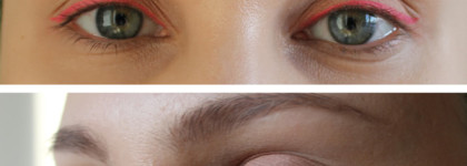 Цветные фломастеры. Две любимые подводки: чёрная и розовая