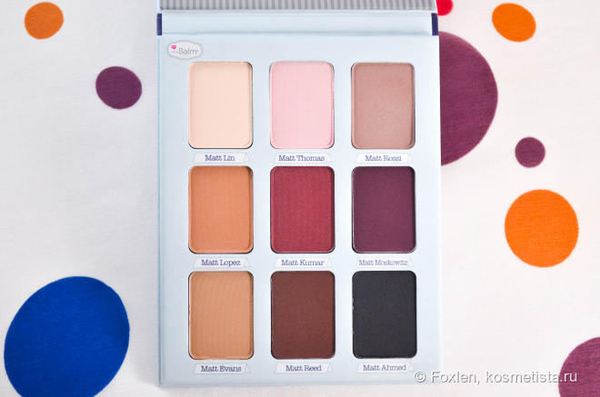 Галантный кавалер - theBalm Meet Matt(e) Trimony Matte Eyeshadow Palette