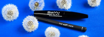 Mr. Black & Mr. Grey - Beyu Deep Black Volume & Defining Mascara, The Matt Liner 02 Secret Grey
