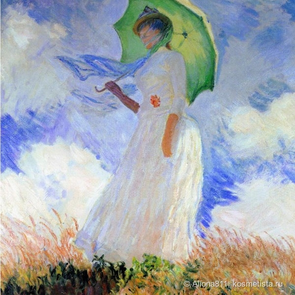 Клод Моне "Дама с зонтиком, повернувшаяся налево" (1886 г.)