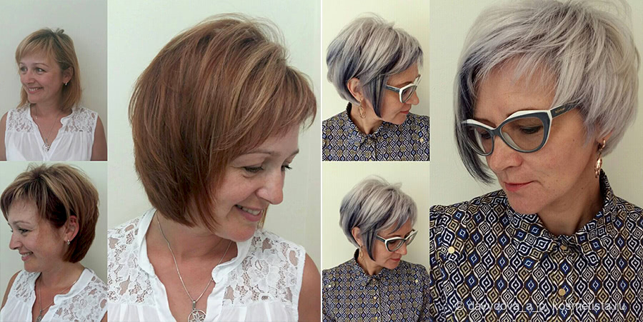 Короткая стрижка для женщин после 60 лет на тонкие волосы