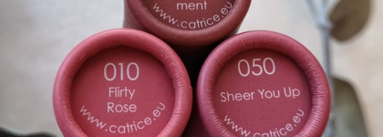 Бальзамы от Catrice - Sheer Beautifing Lip Balm. Два бальзама из основного ассортимента и одна новинка весны)