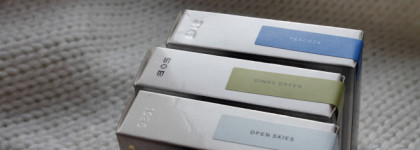 Яркие тени для век от h&m high impact eye colour: peacock, open skies, ginko green