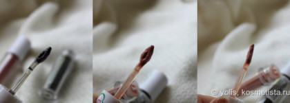 Нюд и черничное варенье  или лаковый блеск для губ в оттенках 102 и 106 от Estrade