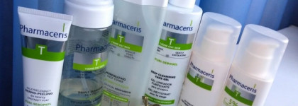Аптечная серия "кислотного" ухода Pharmaceris-Т для проблемной кожи + фото кожи не для слабонервных