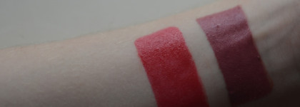 День и ночь с Essence Longlasting Lipstick 02 All You Need Is Red и 06 Barely There