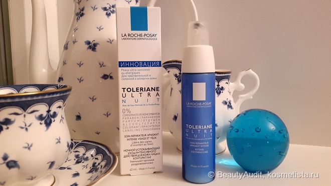 Ночной восстанавливающий и успокаивающий уход от La Roche-Posay Tolerianе Ultra Nuit Intense Soothing Care