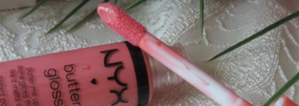 NYX Butter Lip Gloss в оттенках: Angel Food Cake и Maple Blondie