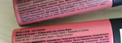 NYX Soft matte lip cream в оттенках Cannes и Antwerp