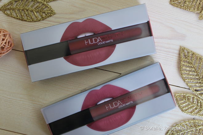 Huda Beauty Liquid Matte в оттенках Bombshell и Icon