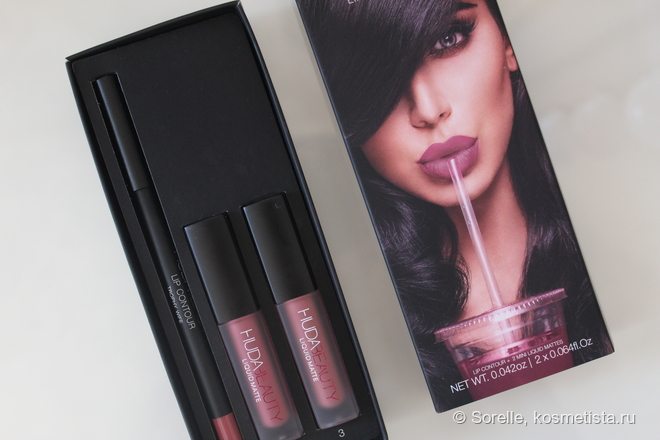 Huda Beauty Lip Contour Set Trophy Wife & Muse