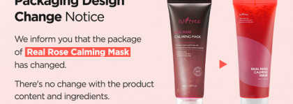 Две маски от Isntree: Real Mugwort Clay mask и Real Rose Calming mask
