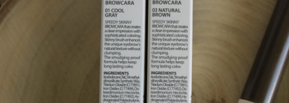 Peripera Speedy Skinny Browcara: 01 Cool gray и 03 Natural Brown