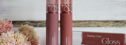 Rom&nd Glasting Color Gloss в оттенках Dim Mauve и Deepen Moor