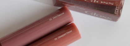 Rom&nd Glasting Color Gloss в оттенках Dim Mauve и Deepen Moor
