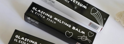 Rom&nd X Inapsquare Glasting Melting Balm: 06 Kaya Fig, 16 Kitten Peach, 17 Berry in Black