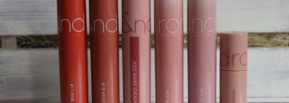 6 оттенков Juicy Lasting Tint от Rom&nd: 11, 18, 25, 30, 38 и 39