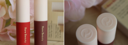 Матовые суфле от Селены Гомес: Rare Beauty Matte Lip Cream в оттенках Fearless и Inspire
