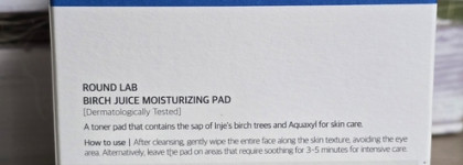 Любимые пэды от Round Lab: Birch Juice Moisturizing Pad