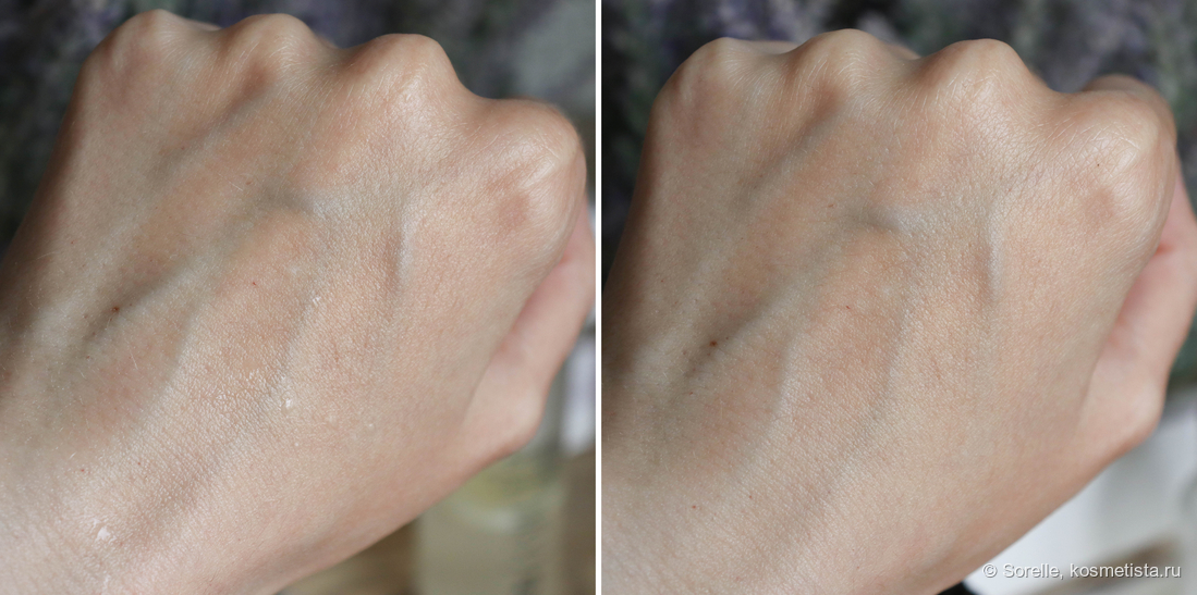 Сделала 10 пшиков/мист впитался