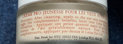 Крем для век Lotus Youth Preserve Eye Cream Super Antioxidant FRESH