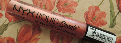 Liquid Suede Metallic Matte в оттенке Bella - моя первая помада от NYX