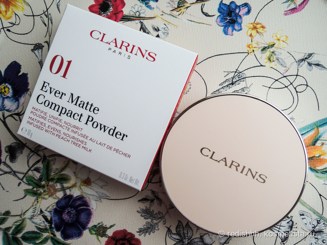 Матирующая пудра Clarins Ever Matte Compact Powder в 01 оттенке ...