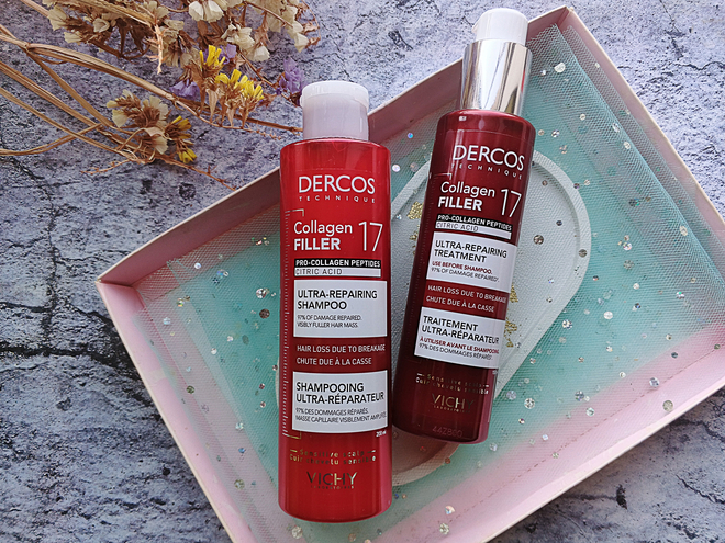 Новинки - шампунь и пре-шампунь Vichy Dercos Technique Collagen Filler 17