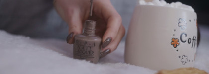 Знаешь, радость - это кофе с молоком или  OPI Nail Lacquer NL B85 Over the taupe