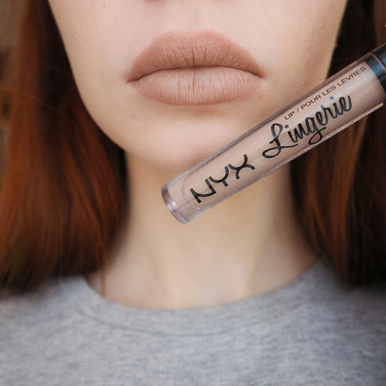 Жидкая губная помада nyx lip lingerie в оттенках corset (09) и exotic (12)