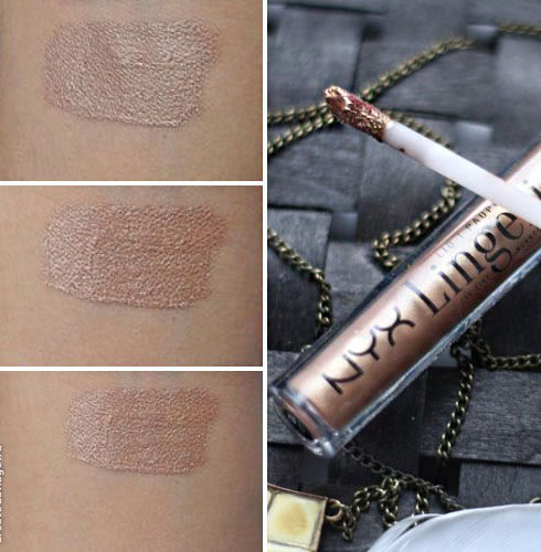 Перламутровые тени для век NYX Lid Lingerie Eye Tint - Nude to me, Bronze Mirage
