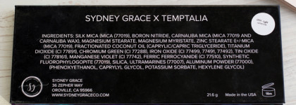 Романтика путешествий: Sydney Grace x Temptalia On The Horizon Palette