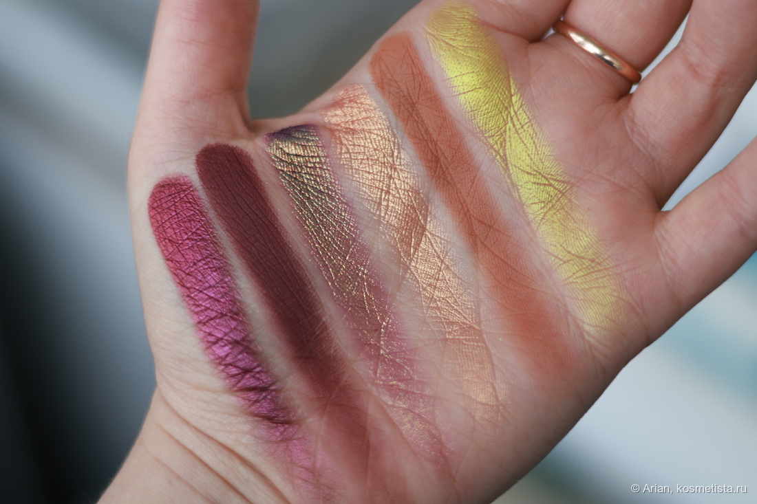 Свотчи палетки (слева направо): 144 - 145 - 146 - 147 - 148 - 149