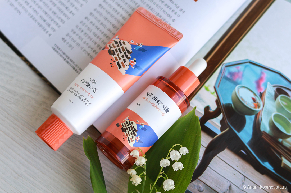 Round Lab Soybean Panthenol Cream и Ampoule