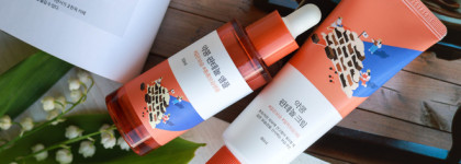 Питательная линейка Round Lab с пантенолом vs сухая кожа: Soybean Panthenol Cream и Ampoule