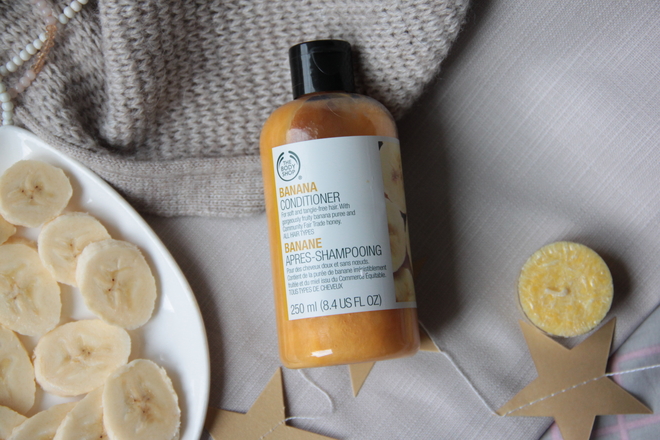 Линия для волос "Банан" The Body Shop: шампунь, кондиционер и питательная маска
