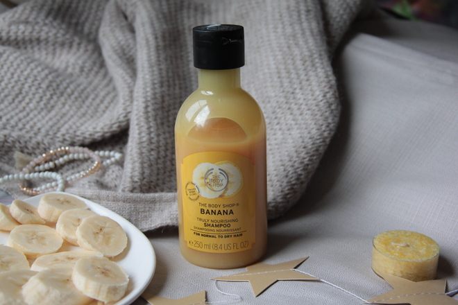 Линия для волос "Банан" The Body Shop: шампунь, кондиционер и питательная маска