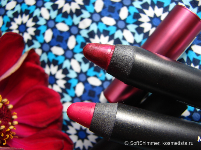Помады в формате карандаша Golden Rose: Matte Lipstick Crayon 16 и Metals Matte Metallic Lip Crayon 07