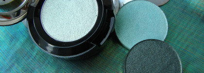 Тени из русалкиной косметички...NYX Prismatic Shadows в оттенках #05 Mermaid, #11 Jaded, #20 Glass Slipper