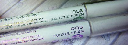 Космически красивые. Карандаши для век с эффектом голографии Rimmel Wonder Ombre Holographic Effect Eye Liner в оттенках 002 Galactic Green и 003 Purple Prism