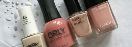 Нюдовые лаки от Berenice, Orly, Cirque colors, Chanel