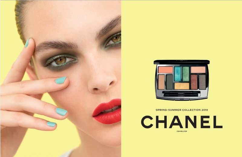 CHANEL Spring Summer 2018 Make-Up Collection, Модель - Vittoria Ceretti