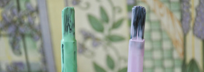 Весна на ногтях в виде нежной сирени и мяты