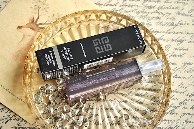 Помада для губ Givenchy Rouge Interdit Vinyl Color Enhancing Lipstick Universal Tint 19 Shadow Purple