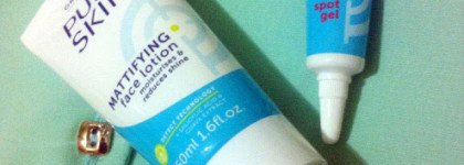 Гель против прыщей и матирующий крем от Oriflame "Pure Skin"